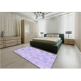 thumbnail image 4 of Ahgly Company Indoor Rectangle Patterned Purple Mimosa Purple Area Rugs, 2' x 3', 4 of 6