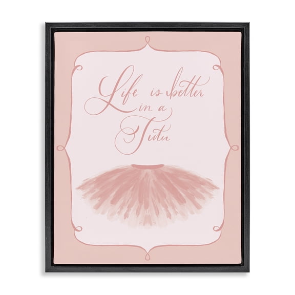 Stupell Industries Cottage Black Floating Frame Canvas Art, 17 x 21, by Hey Bre! Creative Studio