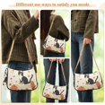 thumbnail image 4 of FORMRS Womens Shoulder Bag with Chain Strap Clutch Purse Cute Tote Handbag, Gray Cartoon Halloween Cat, 4 of 7