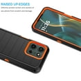 thumbnail image 4 of For Motorola Moto G 5G 2025 Case with Built-in Screen Protector and Belt-Clip Holster, Tekcoo Military Grade Shockproof Rugged Full Protective Phone Case Kickstand Cover for Moto G 5G 2025 - Orange, 4 of 10