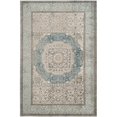 thumbnail image 1 of Safavieh Sofia Collection SOF365A Light Grey and Blue Area Rug, 2 feet by 3 feet (2' x 3'), 1 of 2