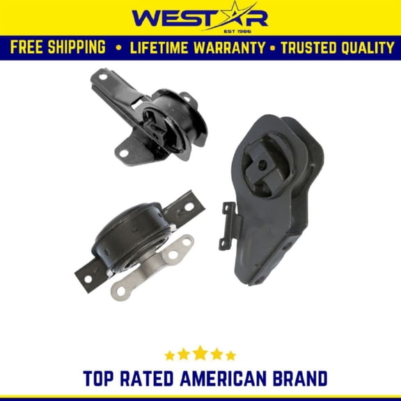 Motor & Trans Mount 3PCS Set Compatible for 2002-2004 Oldsmobile Alero 2.2L Compatible for Auto Trans Replaces 3129 3070