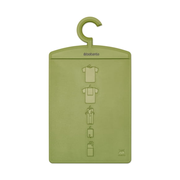 Brabantia Tabla plegable (verde tranquilo) para camisas, carpeta de lavandería, ayudante de ropa plegable (8 x 0.2 x 15 pulgadas)