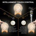 thumbnail image 2 of iMeshbean 3D Humidifier Diffuser Moon Lamp Moonlight USB LED Night Lunar Mist Maker & Light, 2 of 10