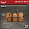 thumbnail image 2 of Bolsa para herramientas Bucket Boss Gatemouth 16 60016 15L Marrón, 2 of 9