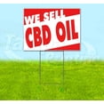 thumbnail image 1 of We Sell Cbd Oil (18" x 24") Yard Sign, Includes Metal Step Stake, 1 of 6