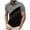 hgg270-Gray, variant on Mens Color Block Short Sleeve Lapel Button Pullover Jersey Top Short Sleeve Lapel Top Fashion Summer Tees Basic Golf Shirt