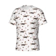 thumbnail image 3 of Rocae Dachshund Dog for Men's Moisture-Wicking Crew Tee - T-Shirt for Sports, Outdoor Activities, and Casual WearSmall, 3 of 9