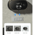 thumbnail image 4 of Automatic Soap Dispenser Wall Mount Rechargeable LED Display Gel Soap Dispenser for Kitchen Bathroom Black, 4 of 10