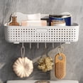 thumbnail image 3 of Plastic Shower Caddy,Shower Shelf for Inside Shower,Plastic Bathroom Shower Organizer,Wall Mounted Shower Shelf,No Drilling Shower Basket Storage Racks for Kitchen,Shampoo, Body Wash,Conditioner, 3 of 7