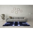 thumbnail image 3 of Ahgly Company Indoor Square Abstract Blue Modern Area Rugs, 8' Square, 3 of 4