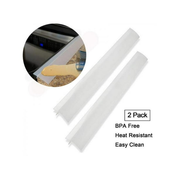 2x Silicone Kitchen Stove Counter Gaps Cover Easy Clean Seal Filler