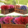 thumbnail image 6 of Sinhoon 16 Bundles Artificial Flowers Lavender Bunch Fake Plants Faux UV Resistant Flower Plastic Home Outdoor Decorations (Red), 6 of 8