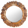 thumbnail image 1 of vidaXL Wall Mirror 60 cm Teak Round, 1 of 4