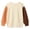 Brown, variant on FAIOROI Boys Girls Fleece Color Block Sweatshirt Long Sleeve Pullover for Fall Winter 3-4T