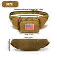 thumbnail image 3 of Waist Pack Bag Fanny Pack for Men&Women Hip Bum Bag with Adjustable Strap, Large Capacity Waist Wallet Bag for Traveling Casual Running Hiking Cycling, 3 of 7