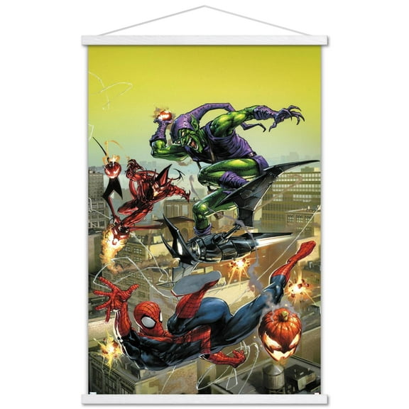 Marvel Comics - Spider-Man - The Amazing Spider-Man #799 Wall Poster with Wooden Magnetic Frame, 22.375" x 34"