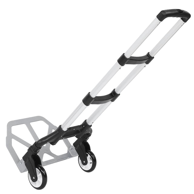Chariot à Main Robuste 80KG Pliable Compact en Aluminium pour Bagages