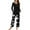 Black, variant on Womens 2 Piece Outfits Fall Two Piece Sets Plus Size Women Work Womenfashionable And Casual Loose Printed Round Neck Button Up Long Sleeved Pants Pajama Set