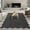 Dark Gray, variant on ZACOO 2'x6' Washable Runner Rug, Scalloped Solid Striped Ultra Thin Non-Slip Pet Friendly Carpet for Hallway Kitchen Entryway, Beige