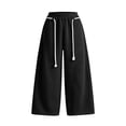 thumbnail image 7 of Luvrsol Women Sweatpants Wide Leg Pants Elastic Waist Loose Fit Daily Casual Active Trousers S-2XL, 7 of 7