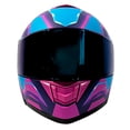 thumbnail image 2 of Casco Moto Abatible Certificado Liberty Azul Rosa Talla XL 2W, 2 of 4