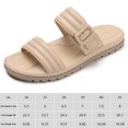 thumbnail image 2 of Sandalias planas de dos bandas Cómodas sandalias de vestir de moda para mujer, 2 of 7