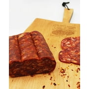 Fortuna's Calabrese Spianata Salame - Spicy, Gluten-Free, Nitrate-Free & 100% Natural Pork, Made in USA, 16oz Dry Cured Salame