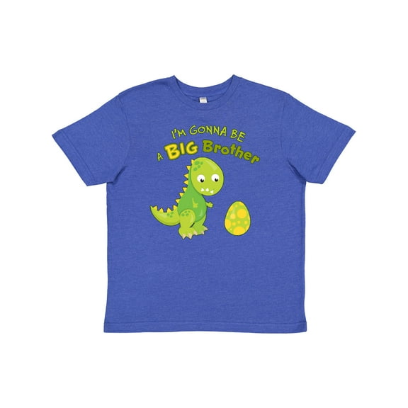 Inktastic I'm Gonna Be a Big Brother-dino Youth T-Shirt