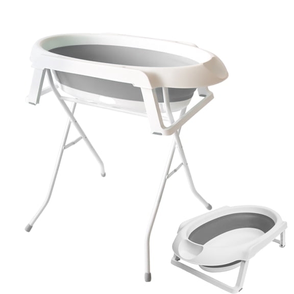 Ponguvn Dog Washing Tub Folding Dog Shower Tub Indoor Outdoor 2 in 1 Puppy Shower Washtub Portable Wash Station Pet Supplies for Bathing Grooming stylish