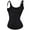 Black, variant on Lilvigor Corsets for Women Waist Trainer Zipper Vest Sports Girdle Tummy Control Body Shaper Cincher Workout Tank Top with Straps