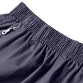 thumbnail image 5 of JTSRKL Mens Multi Pocket Cargo Shorts Elastic Waist Drawstring Knee Length Bermuda Shorts Summer Outdoor Casual Daily Comfort Bottoms, 5 of 8
