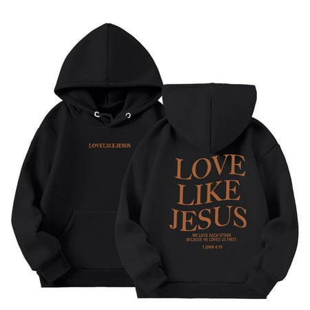 

CHAOLEI Girls Casual Long Sleeve Hoodies Cute Oversized Pocket Sweatshirt Tops -Black 5-6 Years