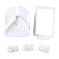 thumbnail image 1 of Visland 1/2 Sets Stud Post Embedding Tool 3 Sizes Cutter V-Shape Positioning Board Polymer Clay Jewelry Stud Earring Post Embedder Installation Tools, 1 of 8