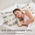 thumbnail image 5 of Beige Birds Body Pillow Cover 20 x 54 Inch Decorative Pillow Cover Funny Cute Snowflake Wire Sparrow Rustic Lumbar Pillowcase Seasonal Rectangle Cushion Case for Couch Sofa Bed Living Room, 5 of 9