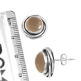 thumbnail image 3 of 925 Sterling Silver Women Jewelry Smoky Topaz Earring, 3 of 4