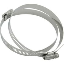 Allstar Performance ALL18340 Hose Clamp Worm Gear 3-1/2 in Stainless Pair