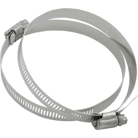 Allstar Performance ALL18340 Hose Clamp Worm Gear 3-1/2 in Stainless Pair