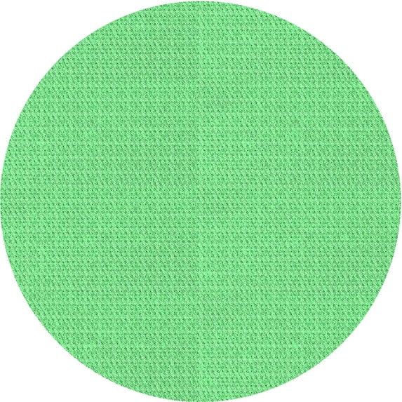 Ahgly Company Machine Washable Indoor Round Transitional Lime Mint Green Area Rugs, 3' Round
