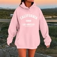 thumbnail image 2 of UJNDER Women's Casual Letter Print Hoodies for Women Pullover Comfortable Fall Winter Pink M, 2 of 4