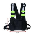 thumbnail image 4 of Backpack Men Women Fashion Chest Rig Bag Reflective Vest Hip Hop Streetwear Functional Harness Chest Bag Pack Front Waist Pouch Backpack, 4 of 5