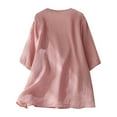 thumbnail image 5 of Womens Tops 2026 Plus Size Fashion Embroidered V-neck Skirt Casual Loose Fashion Blouse, 5 of 5