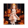 thumbnail image 4 of Sunny Fashion Girls Dress Owl Themed Tulle Embroidered Sleeveless Halloween Costume Party Daily 8 Years, 4 of 7