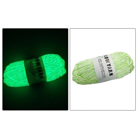 Last Chance 1X Wool,Luminous Yarn D Light Green,Dark Yarn For Crochet 2Mm Fancy Luminous Skein 1 Piece Yard Luminous Yarn Suitable For Beginners To Knit