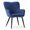 Navy Blue, variant on Magshion Upholstered Accent Chair, Armchair with Metal Leg, Shell Shape Cotton-linen Single Sofa Chair, for Living Room Bedroom, Lava Gray