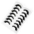 thumbnail image 5 of Changmaius  False Eyelashes Fluffy Cat Eye Look 8D Crossed Wispy Natural Faux Mink Lashes Fake Eyelashes 7 Pairs Pack, 5 of 9