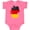 Hot Pink, variant on Inktastic German Map Flag Boys or Girls Baby Bodysuit