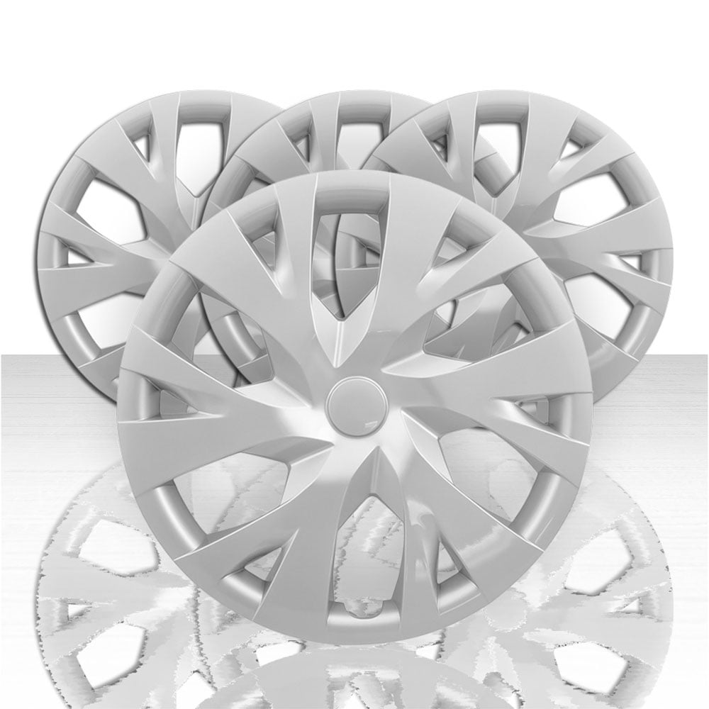 4pc 15" 6 "Y" Spoke Front and Rear Wheel Covers for 2018 Toyota Yaris