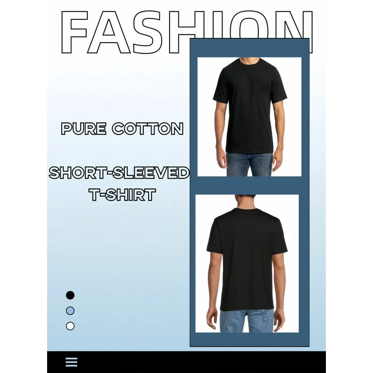 Cotton Short Sleeve T-Shirt with Colorful 'BE POSITIVE