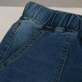 thumbnail image 6 of Jjayotai Women Plus Size Ripped Stretch Skinny Jeans, Drawstring High Rise Boyfriend Distressed Denim Jegging Blue-7 S, 6 of 9